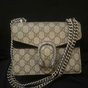 Gucci Beige and Black Shoulder Bag
